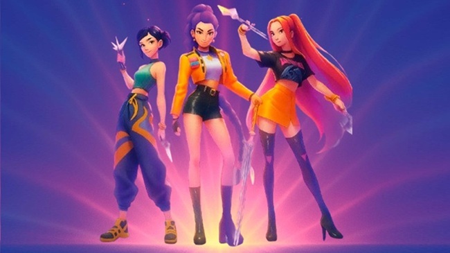 Cartel del musical Las Guerreras K-Pop, cazadoras de demonios, en el Teatro Palenque de Talavera de la Reina.