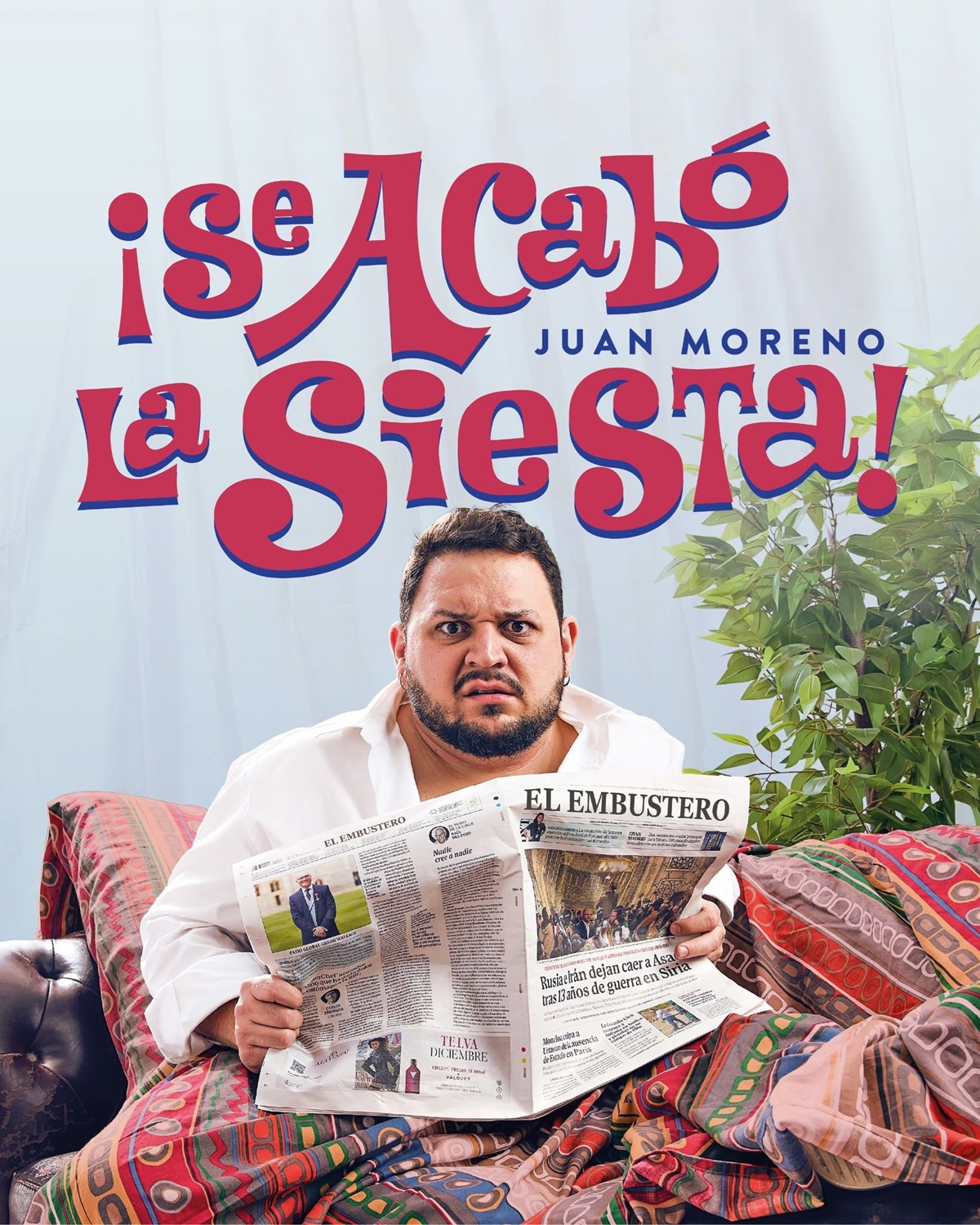 Cartel del monólogo ¡Se acabó la siesta! de Juan Moreno en Soho Club Madrid